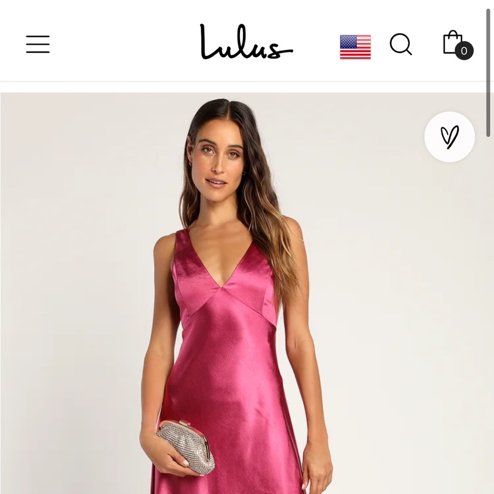 Incredible Love Magenta Satin Cowl Back Midi Slip Dress
lulus